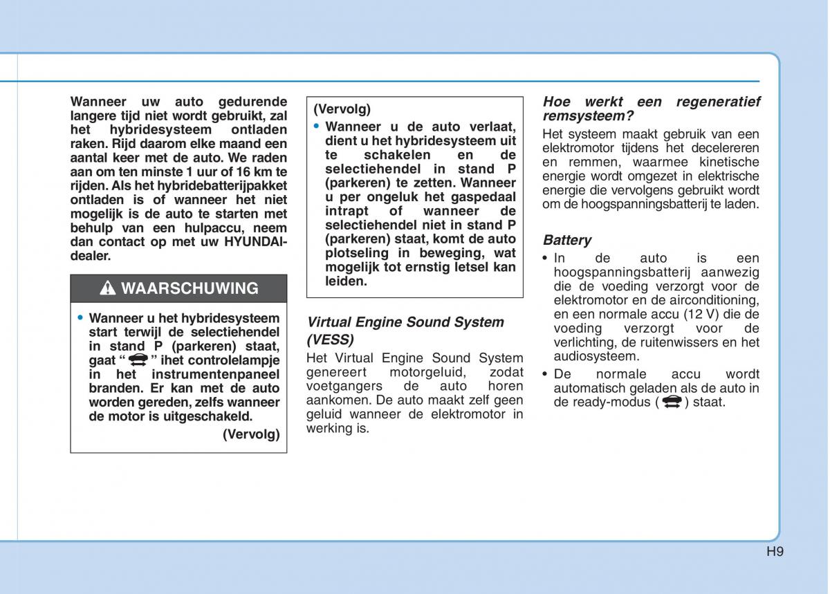 Hyundai Ioniq Hybrid handleiding / page 20