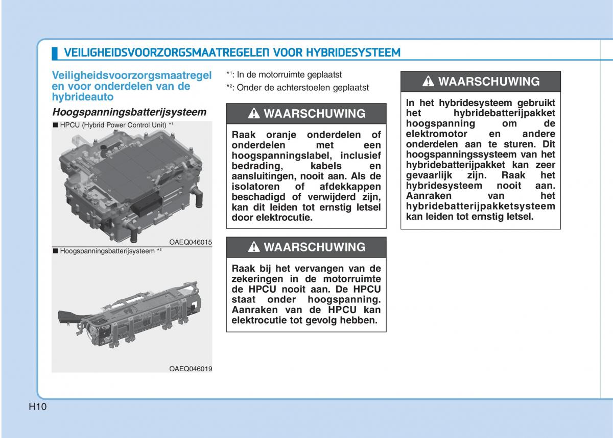 Hyundai Ioniq Hybrid handleiding / page 21