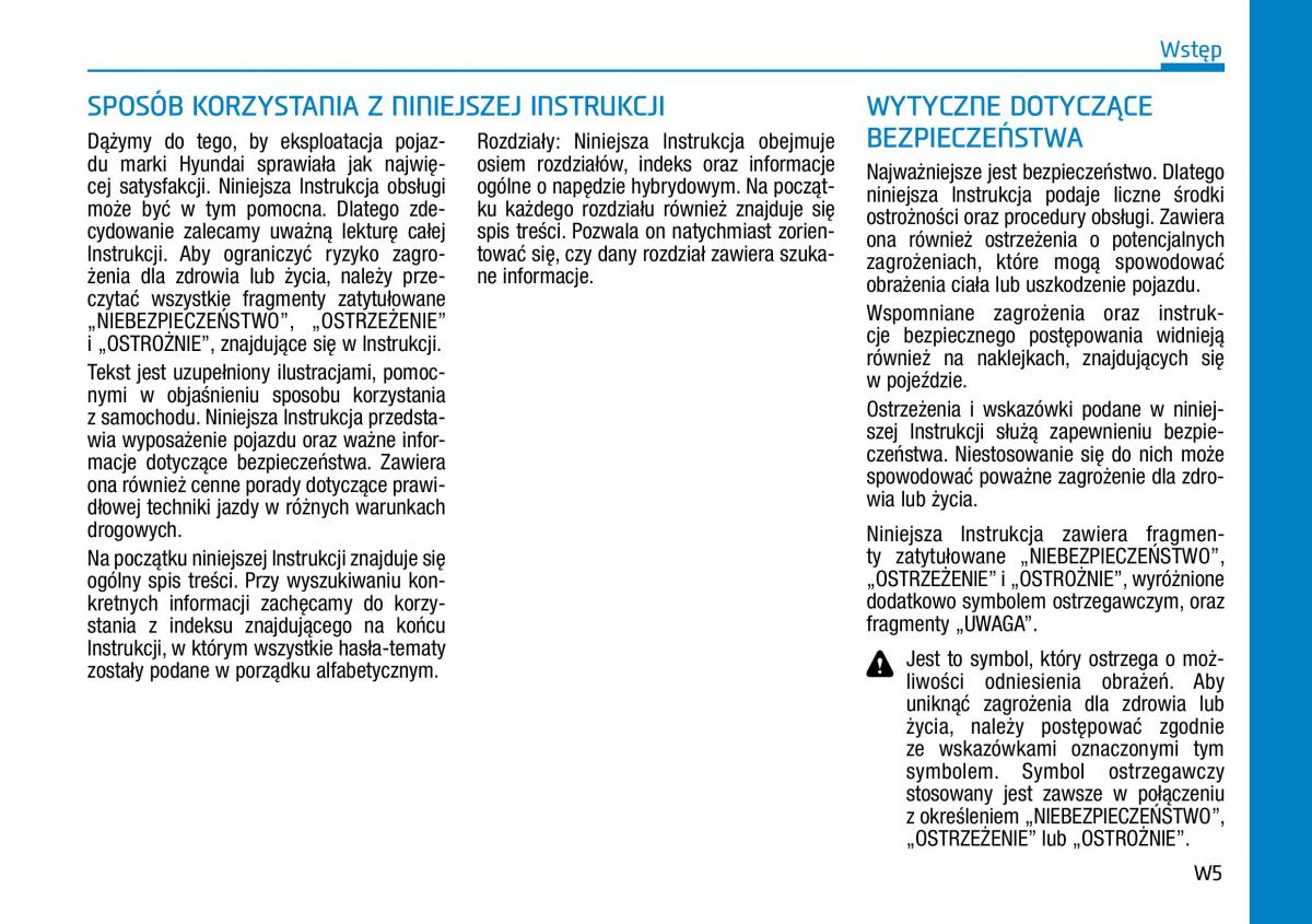 Hyundai Ioniq Hybrid instrukcja obslugi / page 6