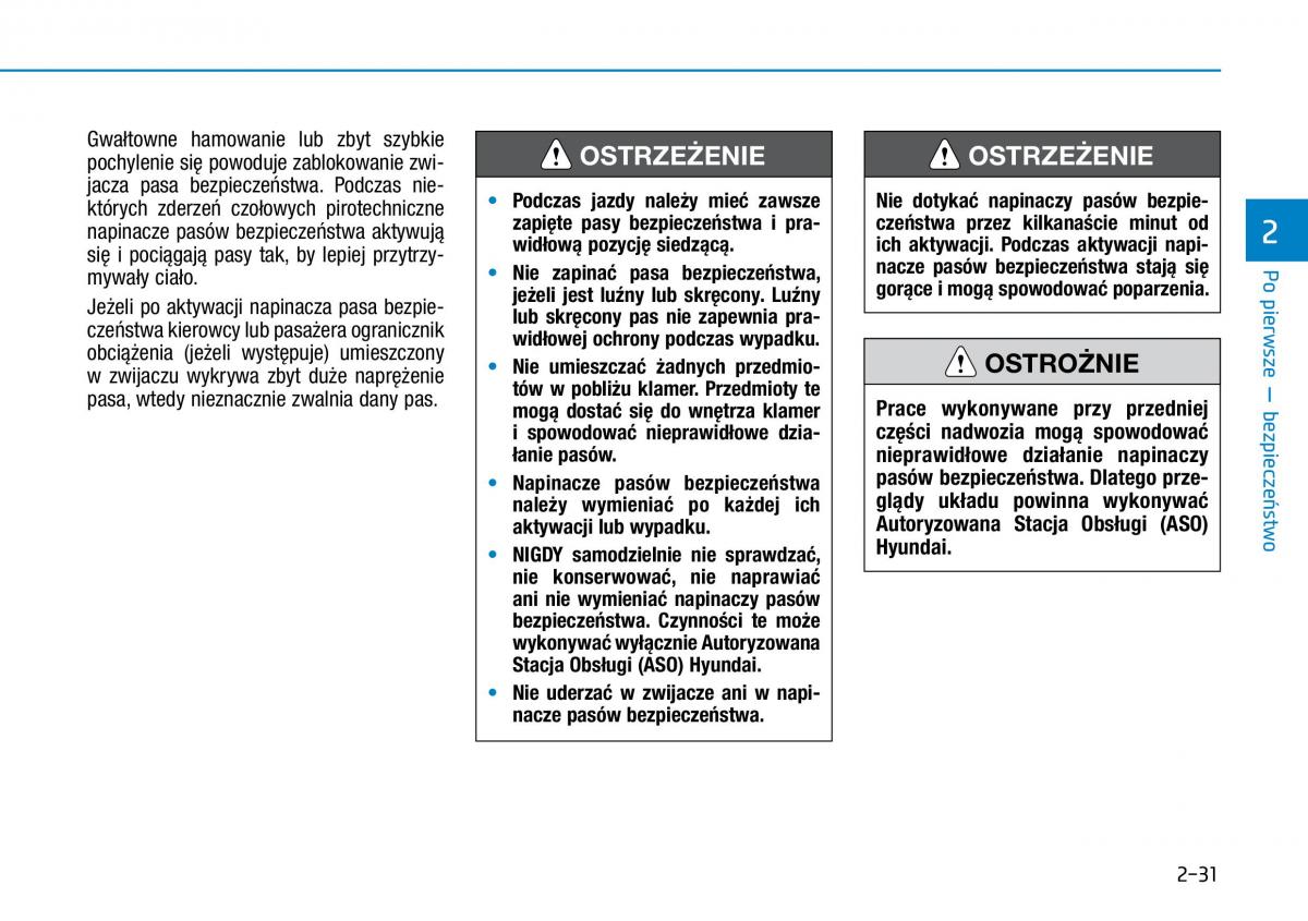 Hyundai Ioniq Hybrid instrukcja obslugi / page 63