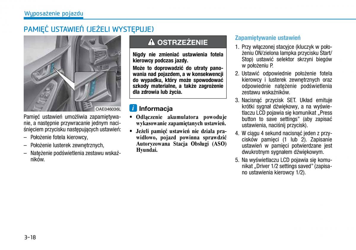 Hyundai Ioniq Hybrid instrukcja obslugi / page 119