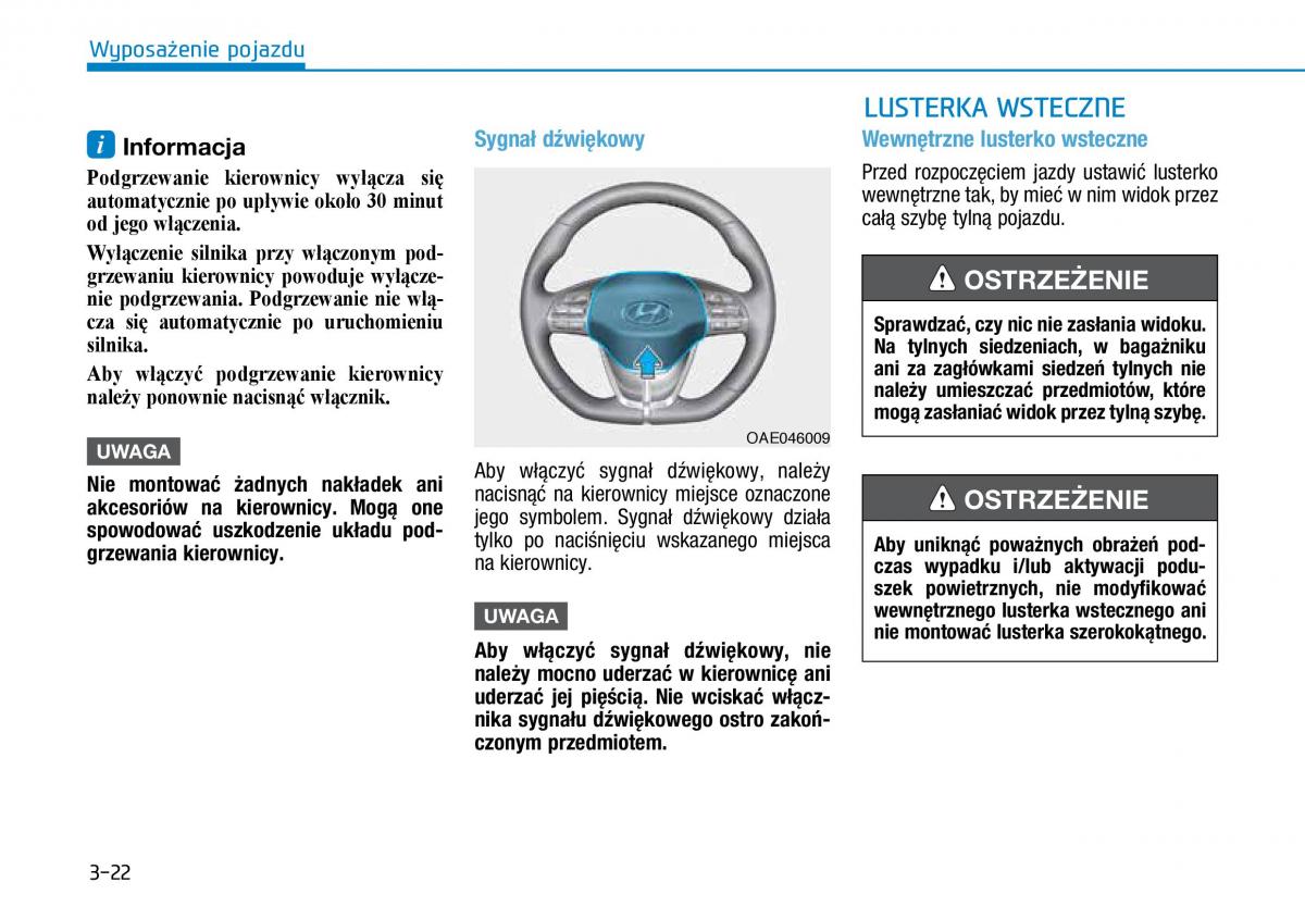 Hyundai Ioniq Hybrid instrukcja obslugi / page 123