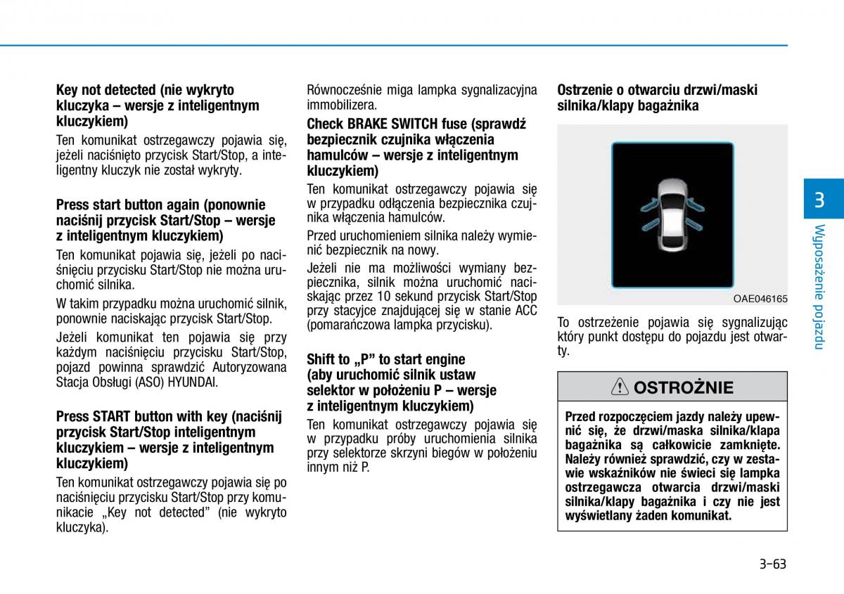 Hyundai Ioniq Hybrid instrukcja obslugi / page 164