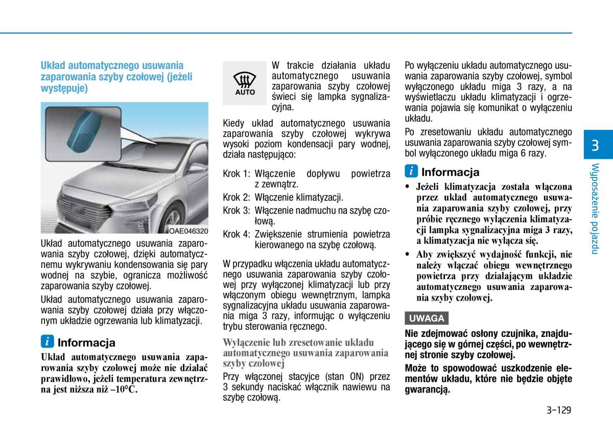 Hyundai Ioniq Hybrid instrukcja obslugi / page 230