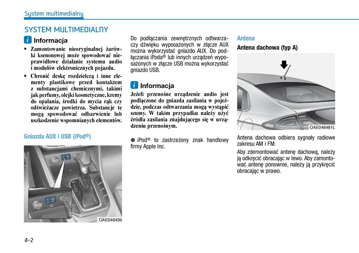 Hyundai Ioniq Hybrid instrukcja obslugi / page 243