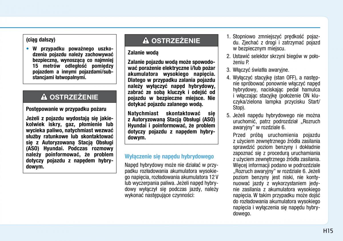 Hyundai Ioniq Hybrid instrukcja obslugi / page 25