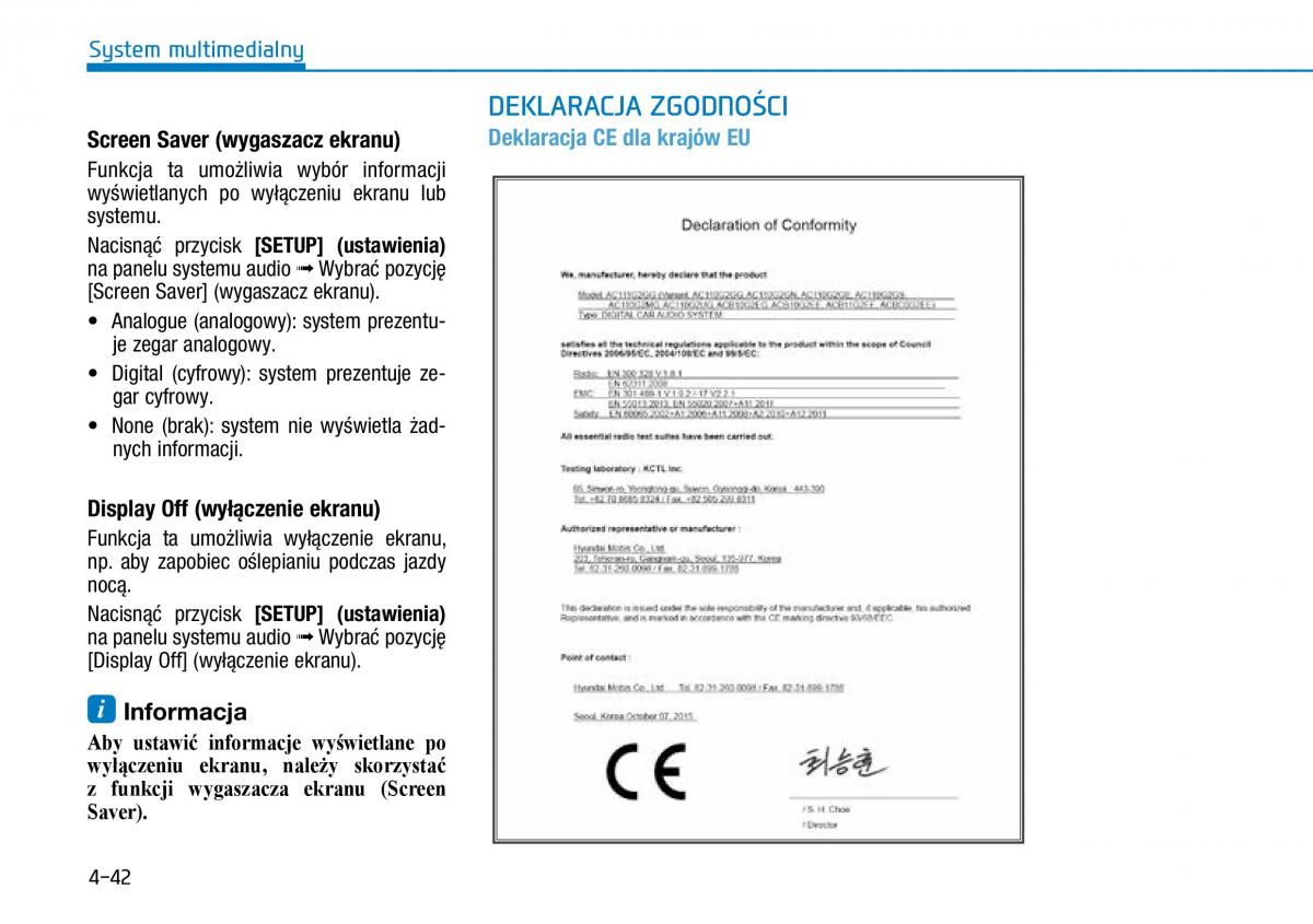 Hyundai Ioniq Hybrid instrukcja obslugi / page 283