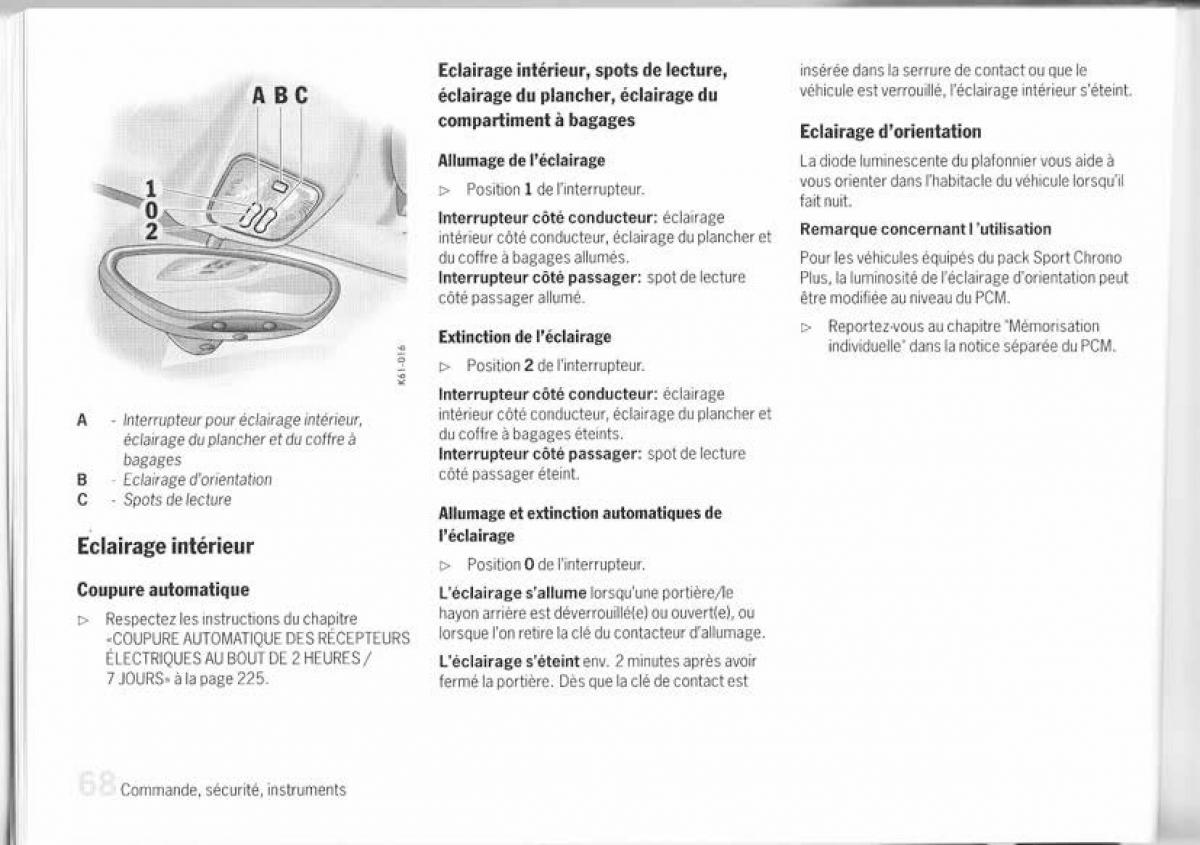Porsche Cayman 987c manuel du proprietaire / page 60