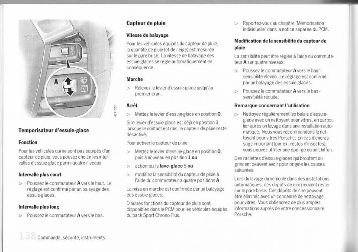 Porsche Cayman 987c manuel du proprietaire / page 130