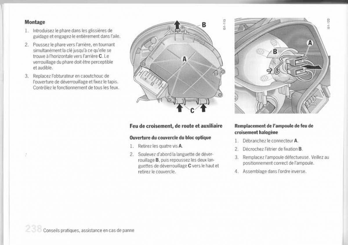 Porsche Cayman 987c manuel du proprietaire / page 222