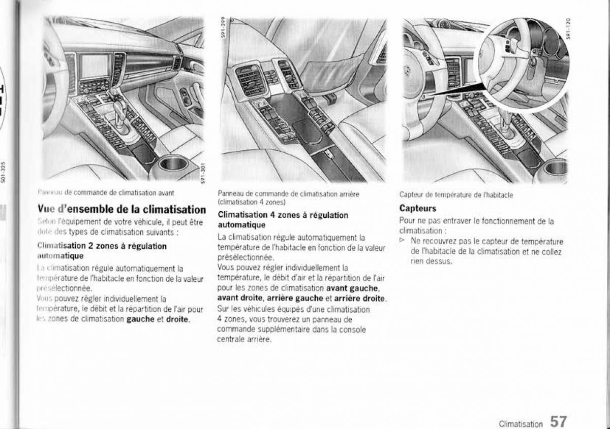 Porsche Panamera I 1 manuel du proprietaire / page 57