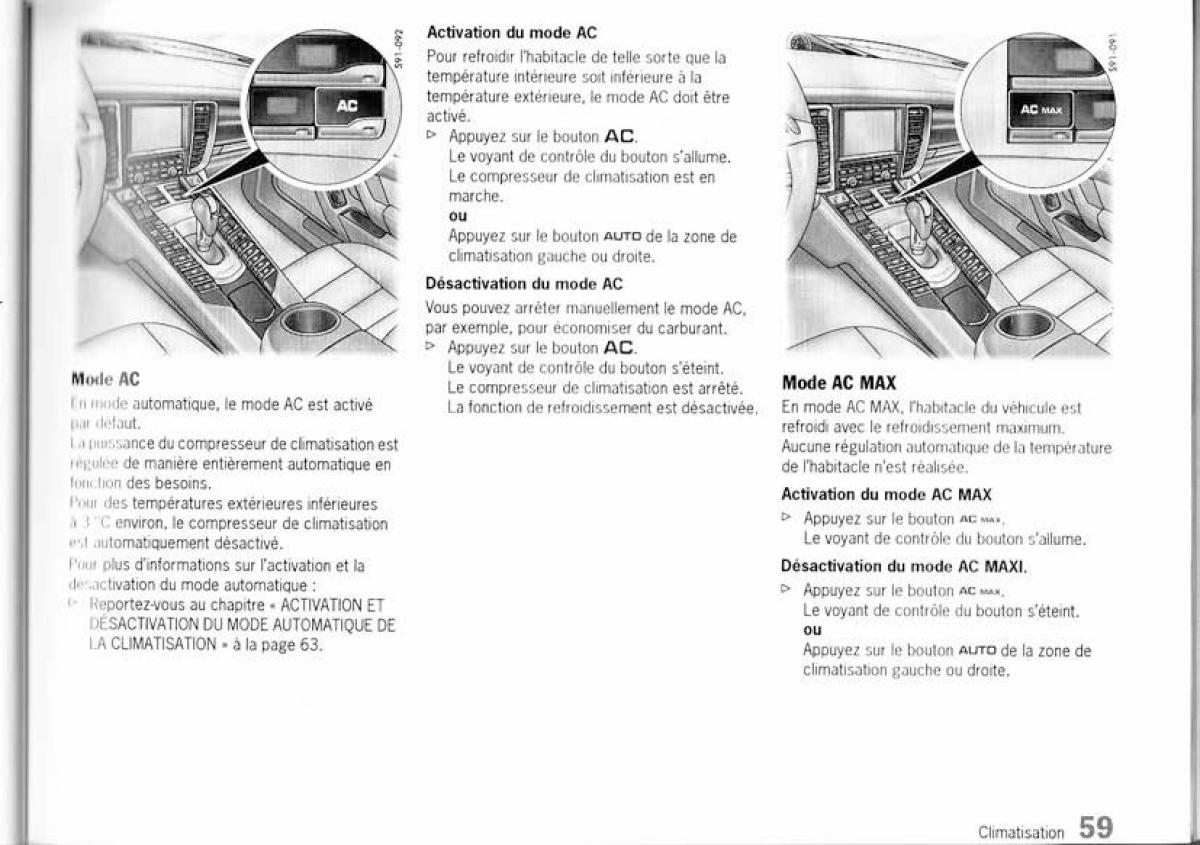 Porsche Panamera I 1 manuel du proprietaire / page 59