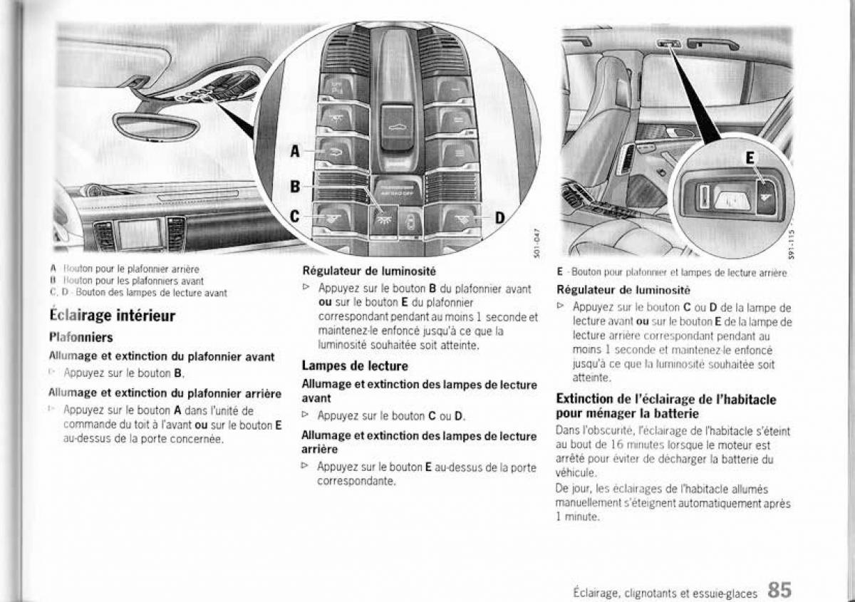 Porsche Panamera I 1 manuel du proprietaire / page 84