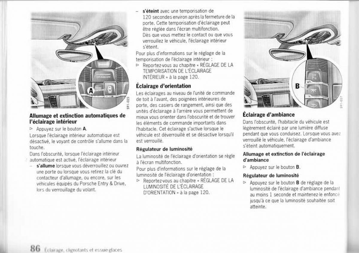 Porsche Panamera I 1 manuel du proprietaire / page 85