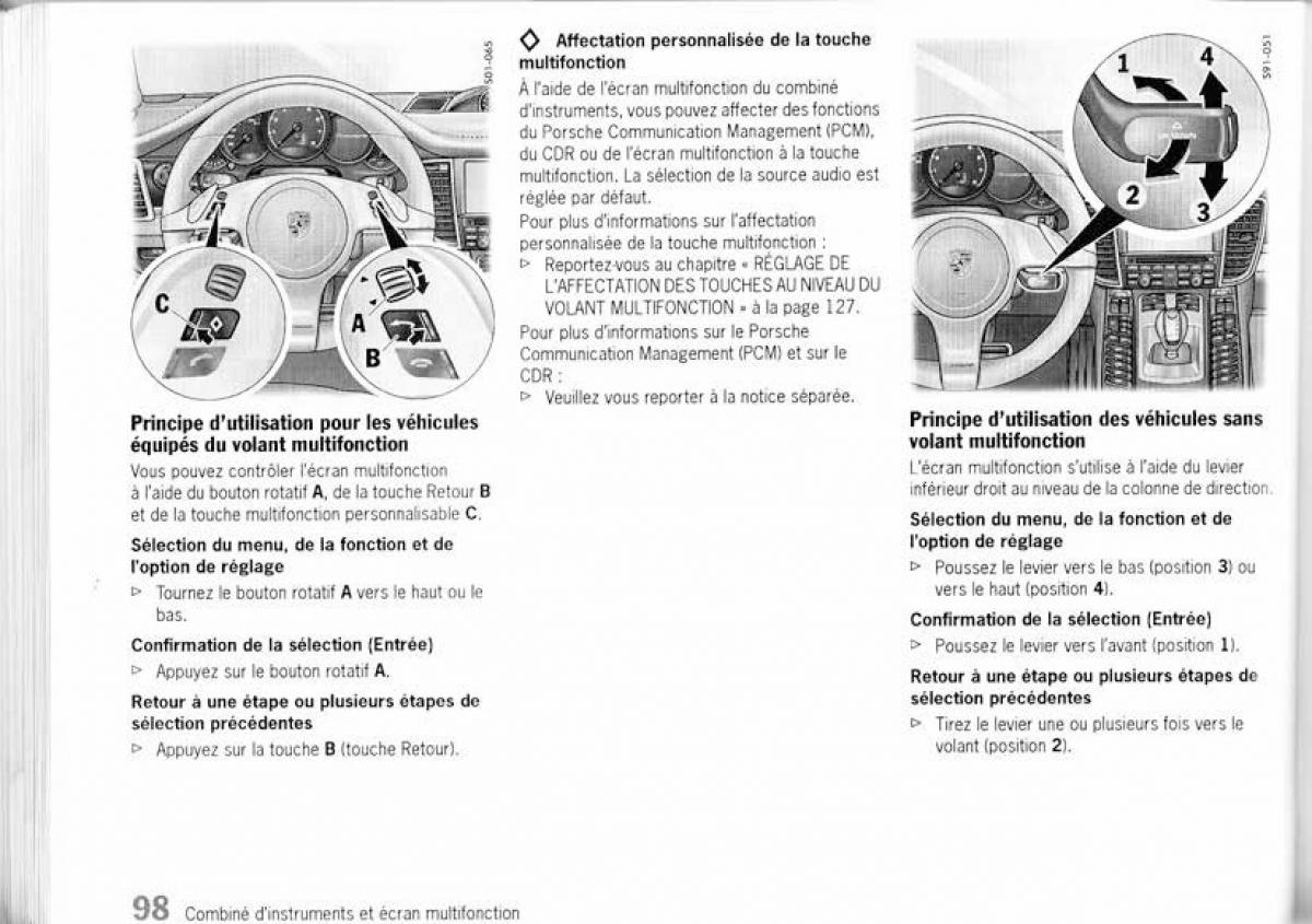 Porsche Panamera I 1 manuel du proprietaire / page 97