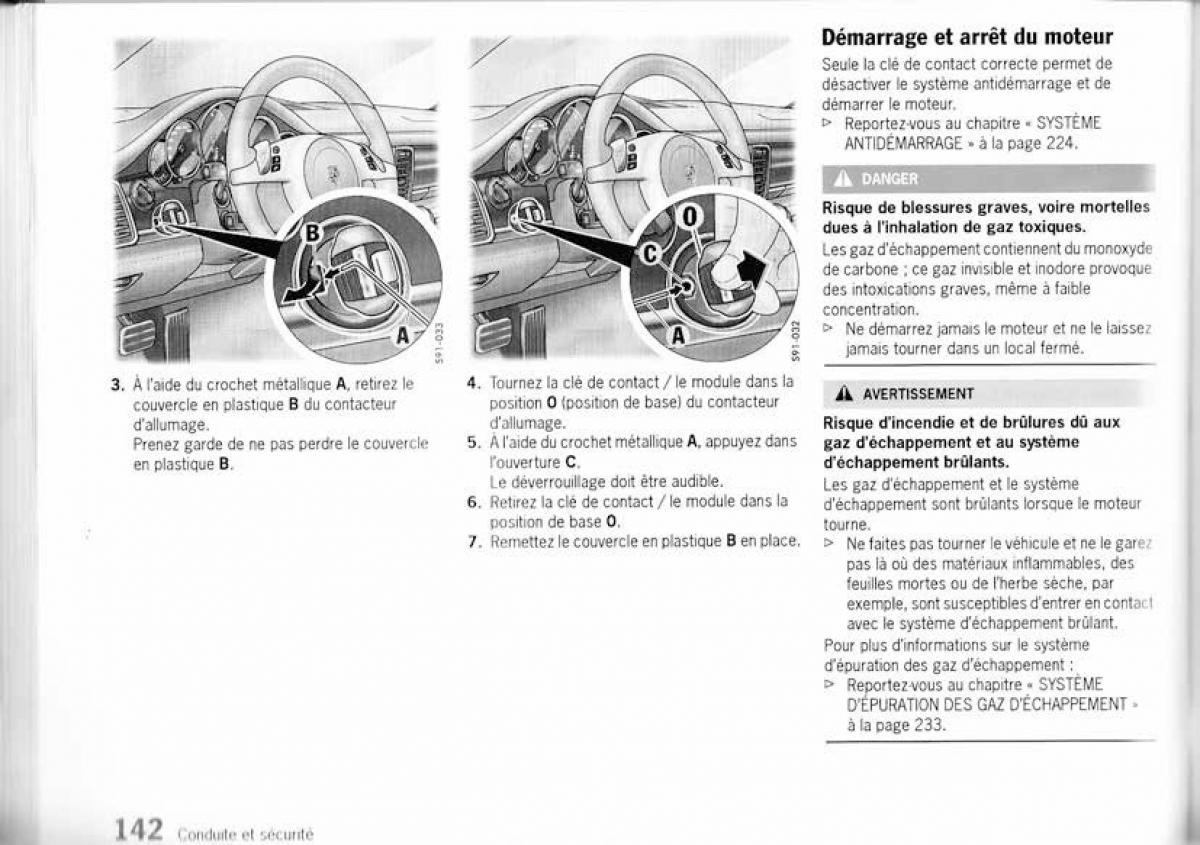 Porsche Panamera I 1 manuel du proprietaire / page 141