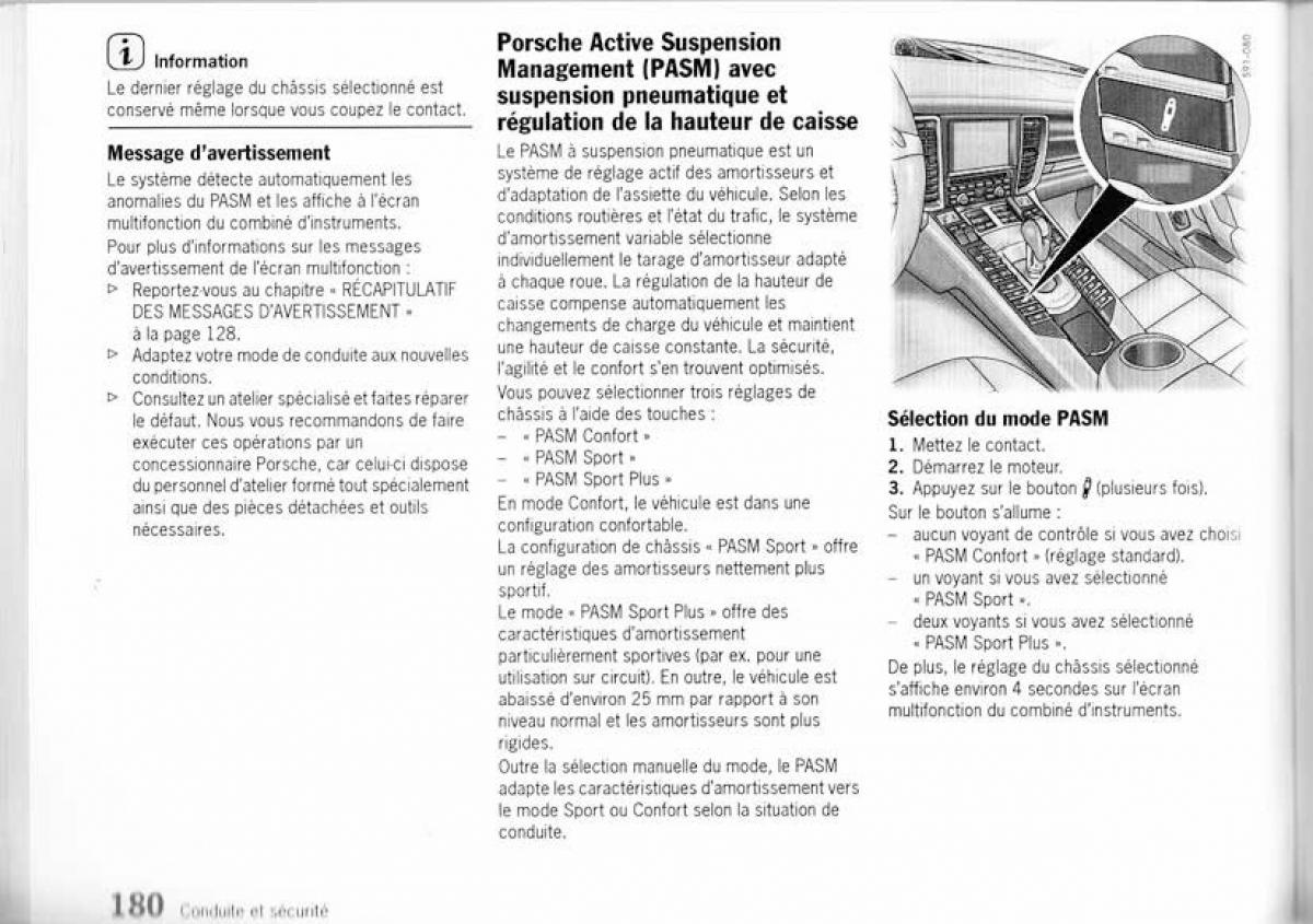 Porsche Panamera I 1 manuel du proprietaire / page 179