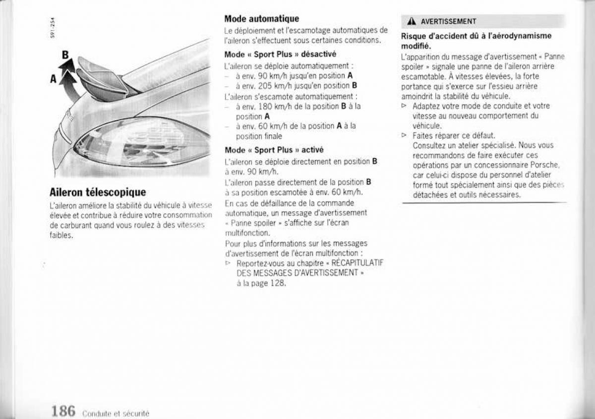 Porsche Panamera I 1 manuel du proprietaire / page 185