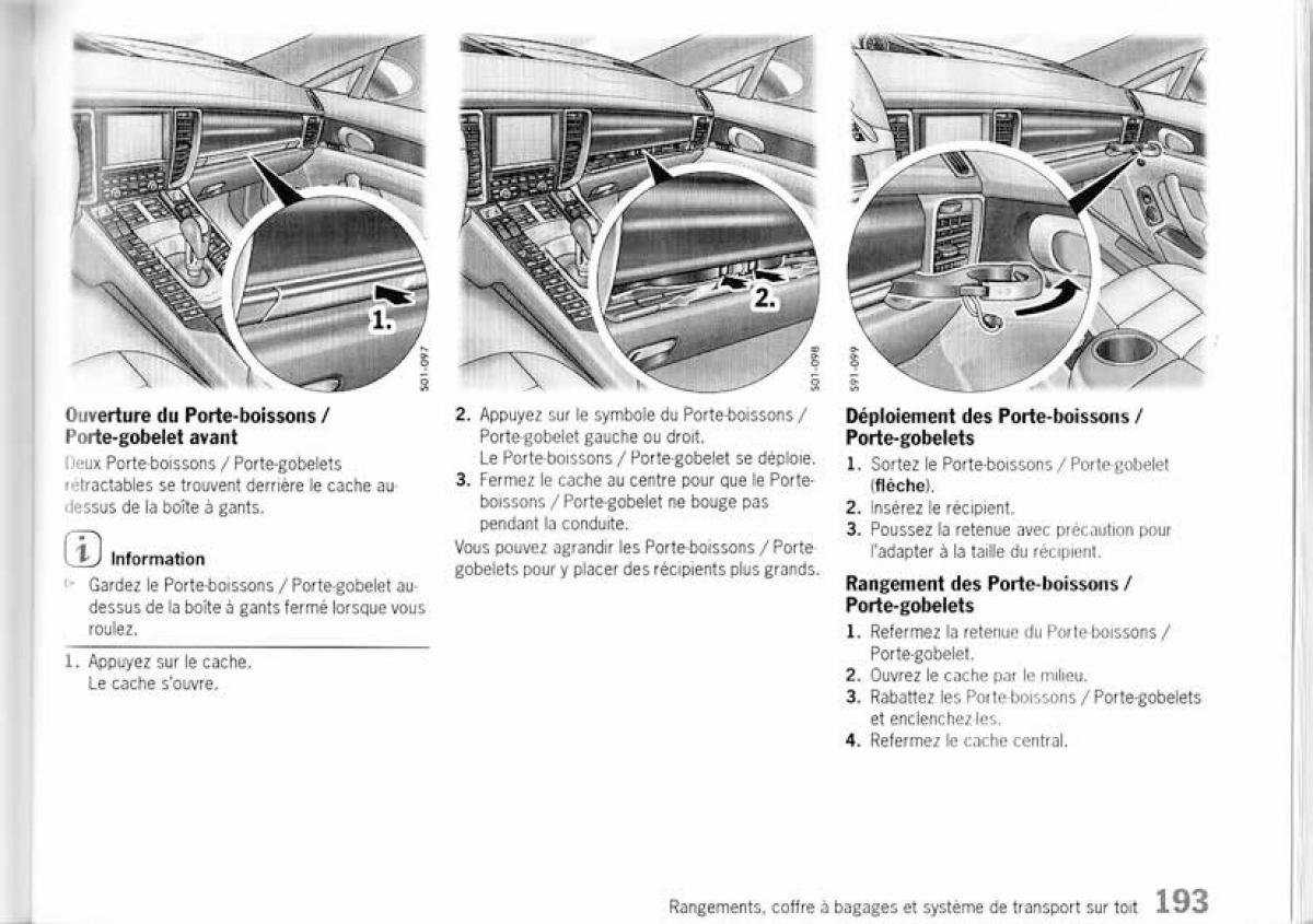 Porsche Panamera I 1 manuel du proprietaire / page 192