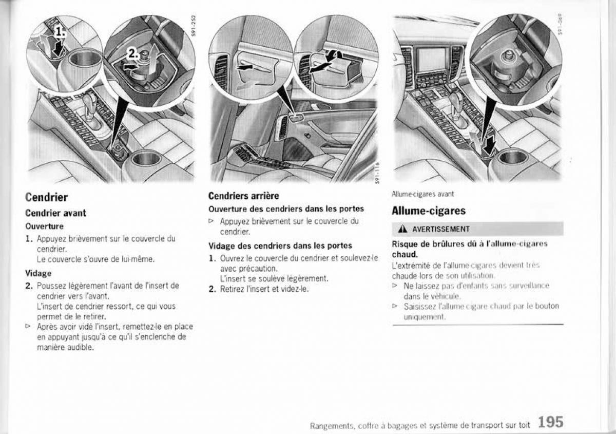 Porsche Panamera I 1 manuel du proprietaire / page 194