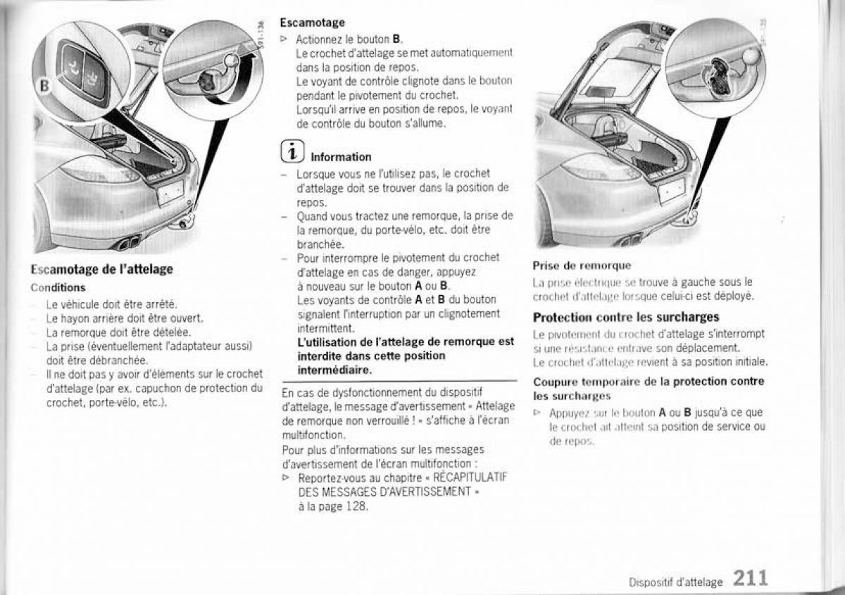 Porsche Panamera I 1 manuel du proprietaire / page 209