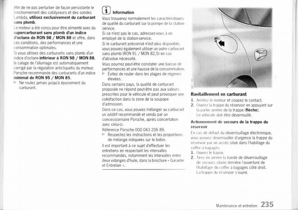 Porsche Panamera I 1 manuel du proprietaire / page 233