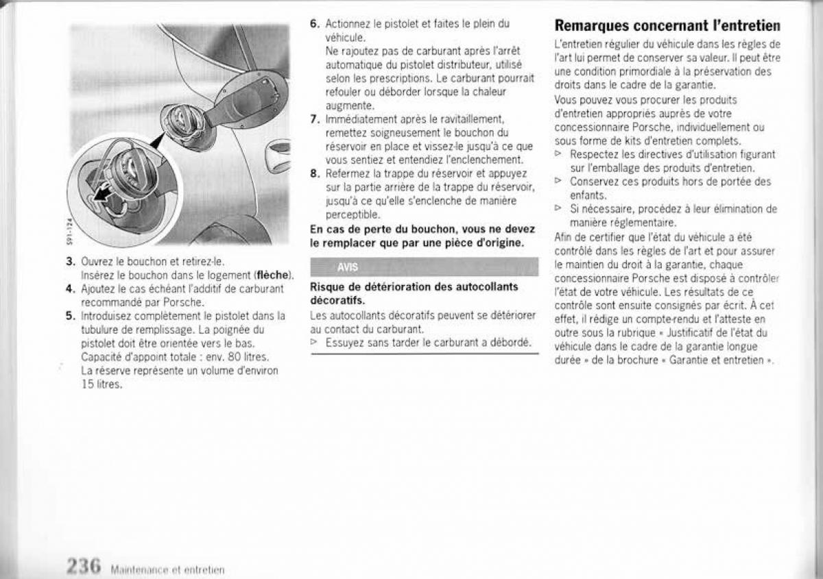 Porsche Panamera I 1 manuel du proprietaire / page 234