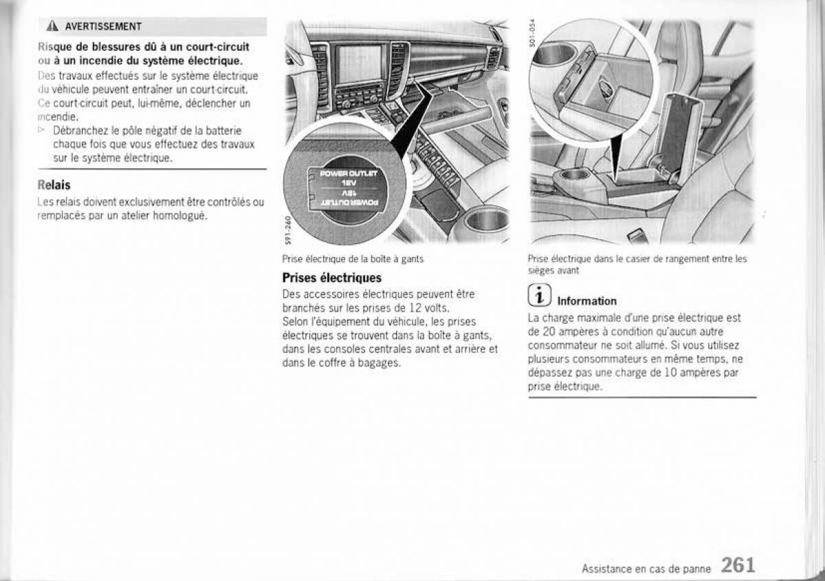 Porsche Panamera I 1 manuel du proprietaire / page 259