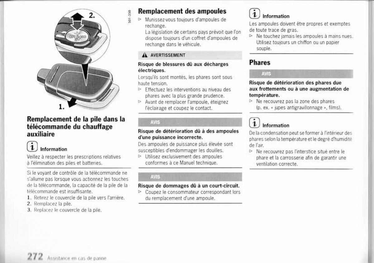 Porsche Panamera I 1 manuel du proprietaire / page 270