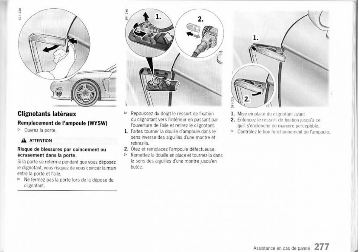 Porsche Panamera I 1 manuel du proprietaire / page 275