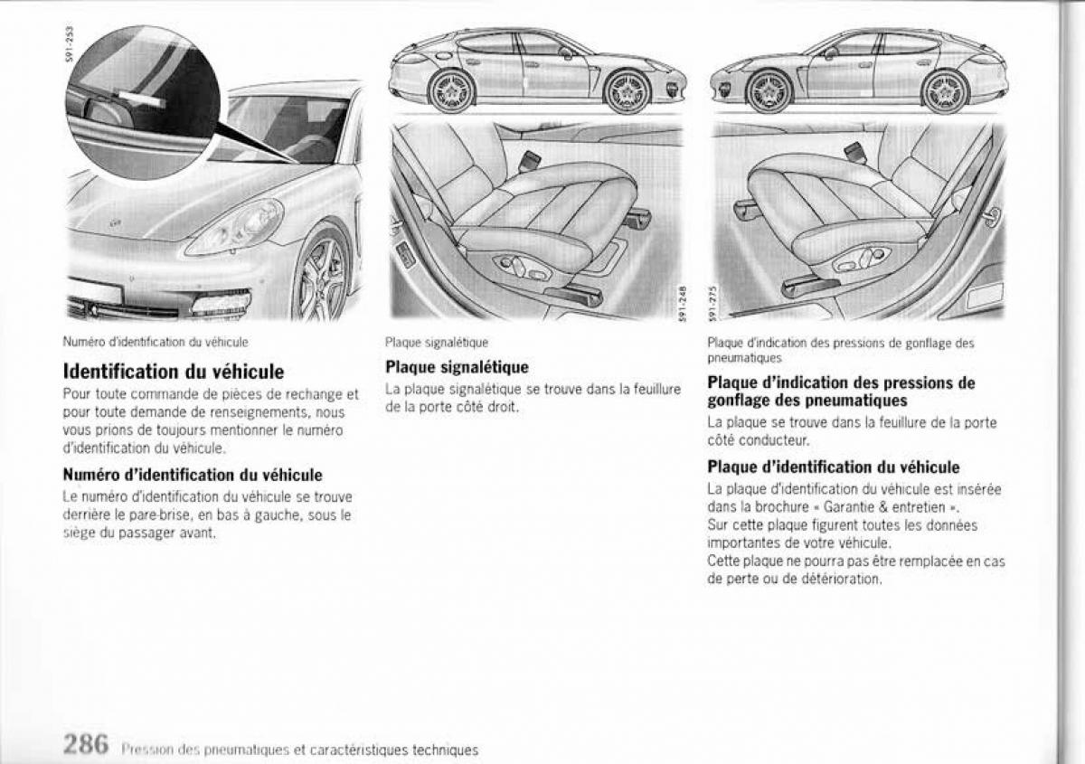 Porsche Panamera I 1 manuel du proprietaire / page 283