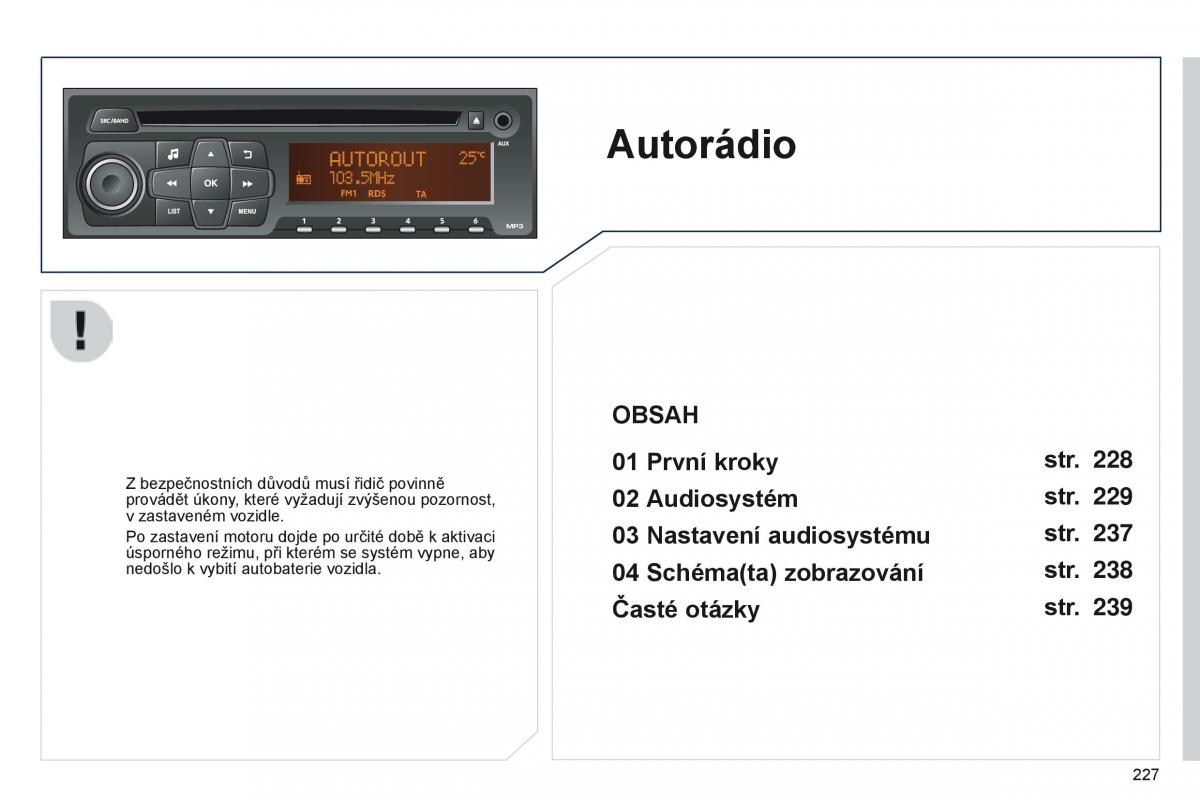 Peugeot 301 navod k obsludze / page 229