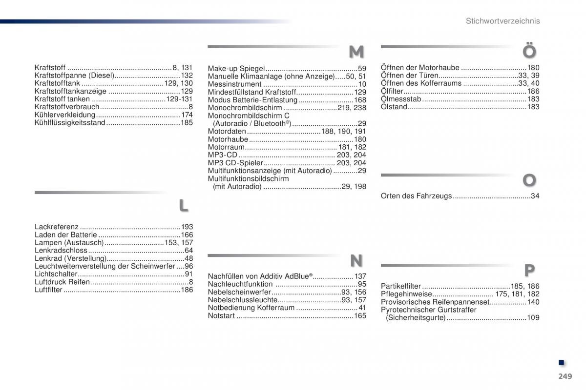 Peugeot 301 Handbuch / page 251