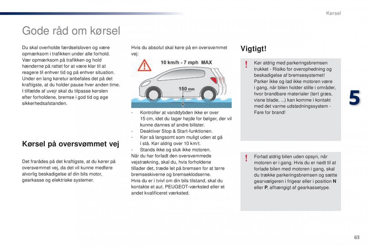 Peugeot 301 Bilens instruktionsbog / page 65