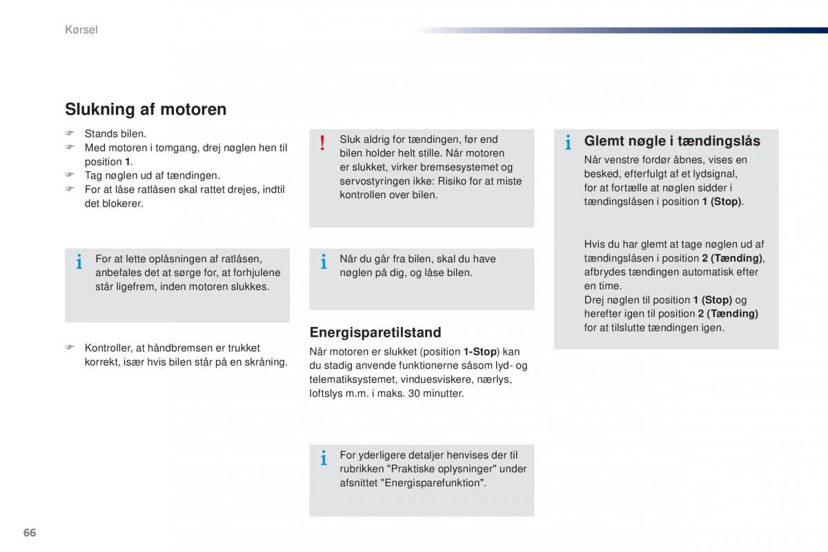 Peugeot 301 Bilens instruktionsbog / page 68