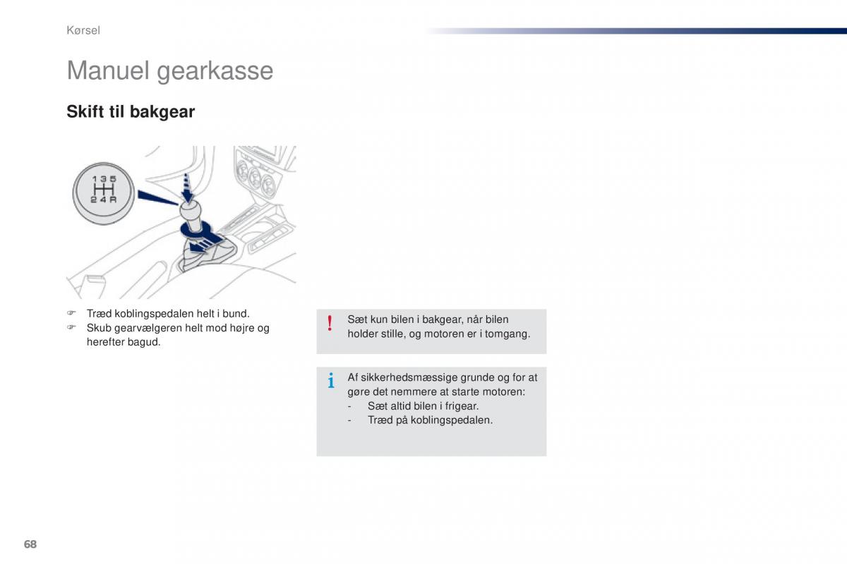 Peugeot 301 Bilens instruktionsbog / page 70