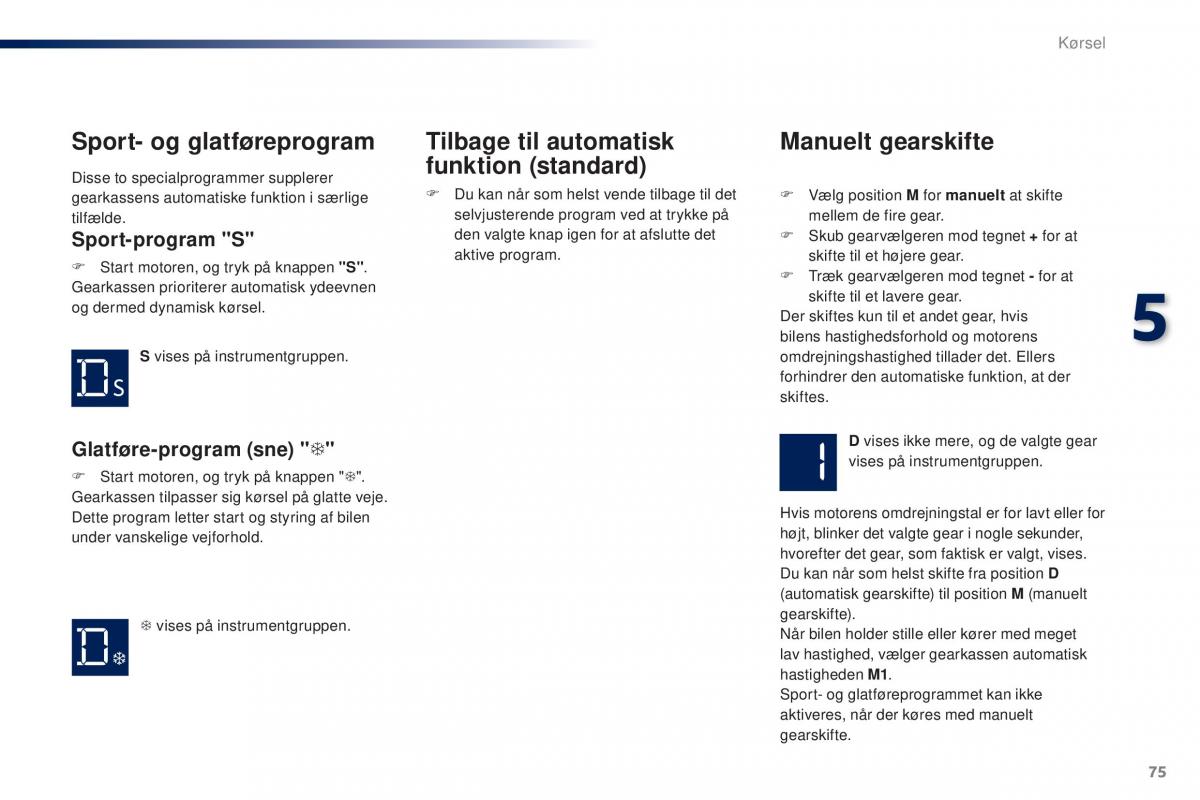 Peugeot 301 Bilens instruktionsbog / page 77