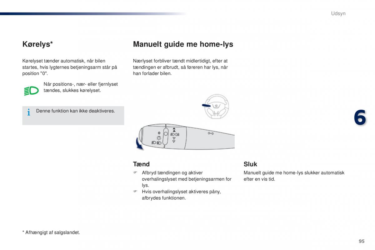 Peugeot 301 Bilens instruktionsbog / page 97