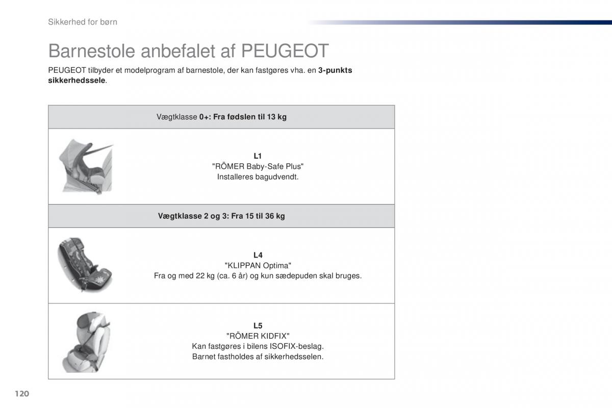 Peugeot 301 Bilens instruktionsbog / page 122