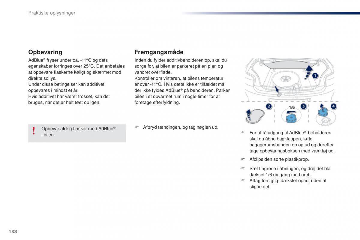 Peugeot 301 Bilens instruktionsbog / page 140