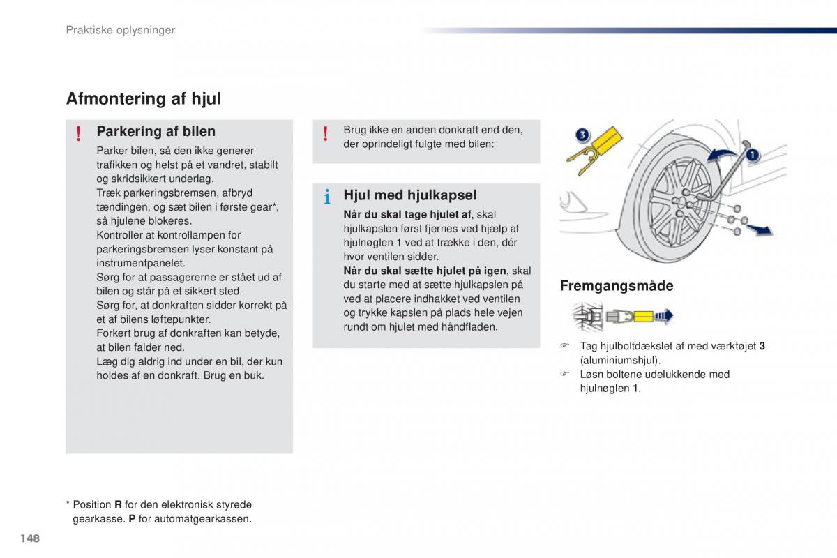 Peugeot 301 Bilens instruktionsbog / page 150