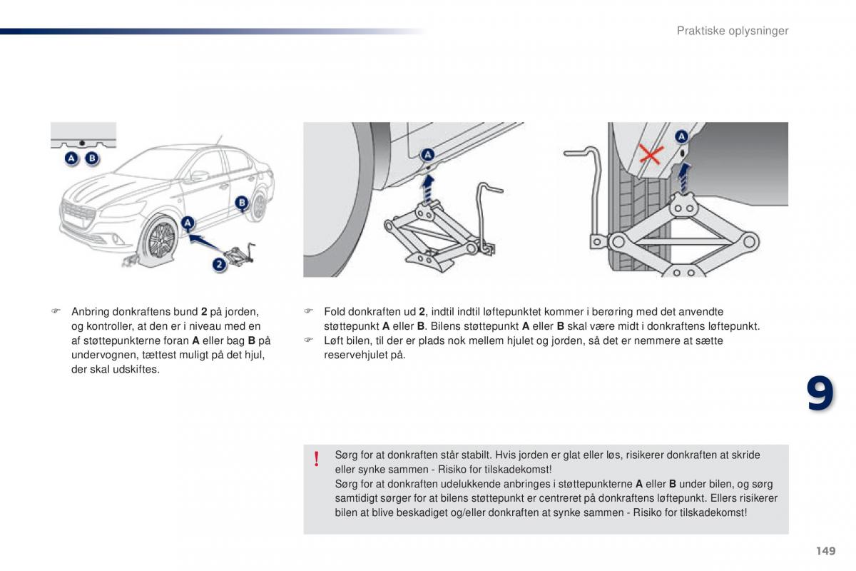 Peugeot 301 Bilens instruktionsbog / page 151