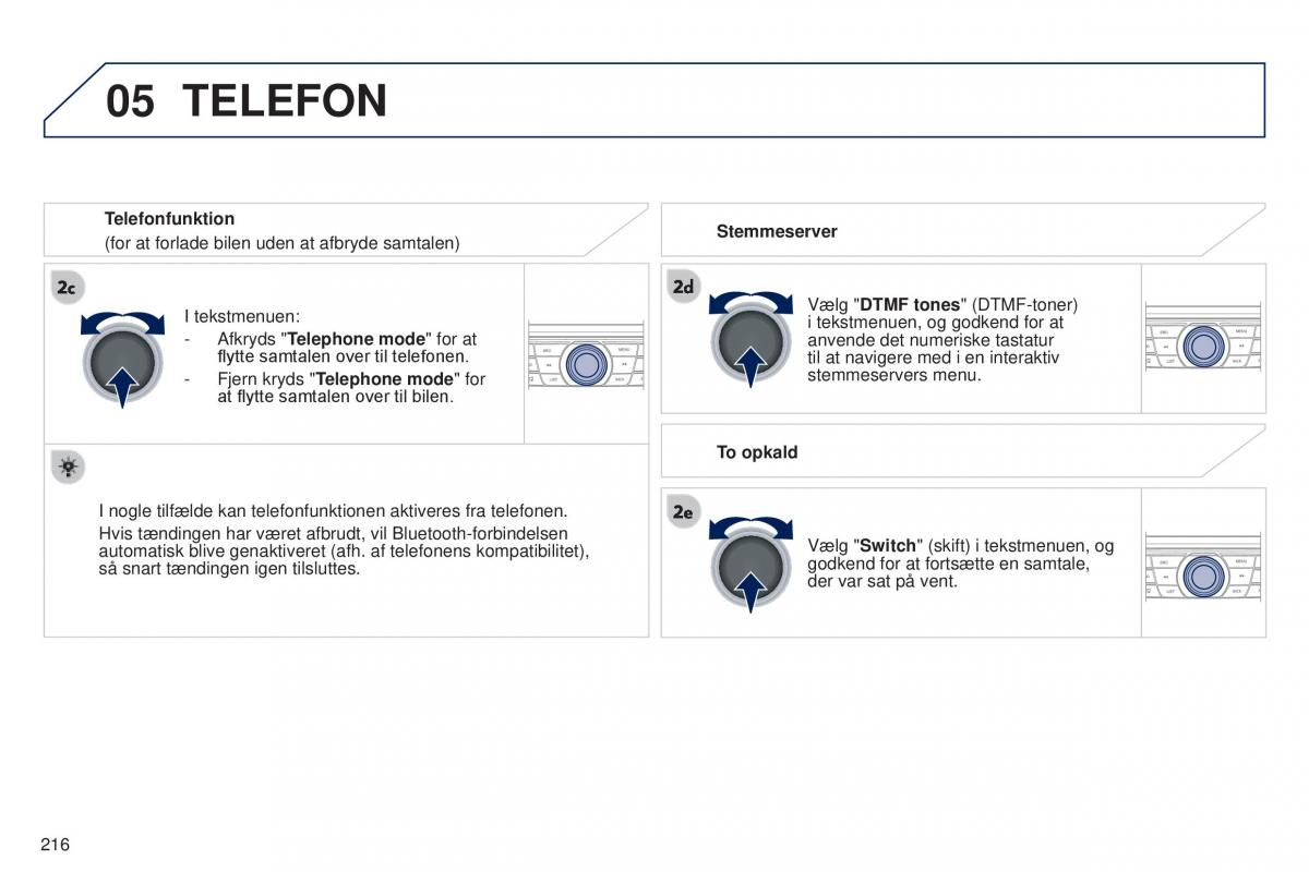 Peugeot 301 Bilens instruktionsbog / page 218