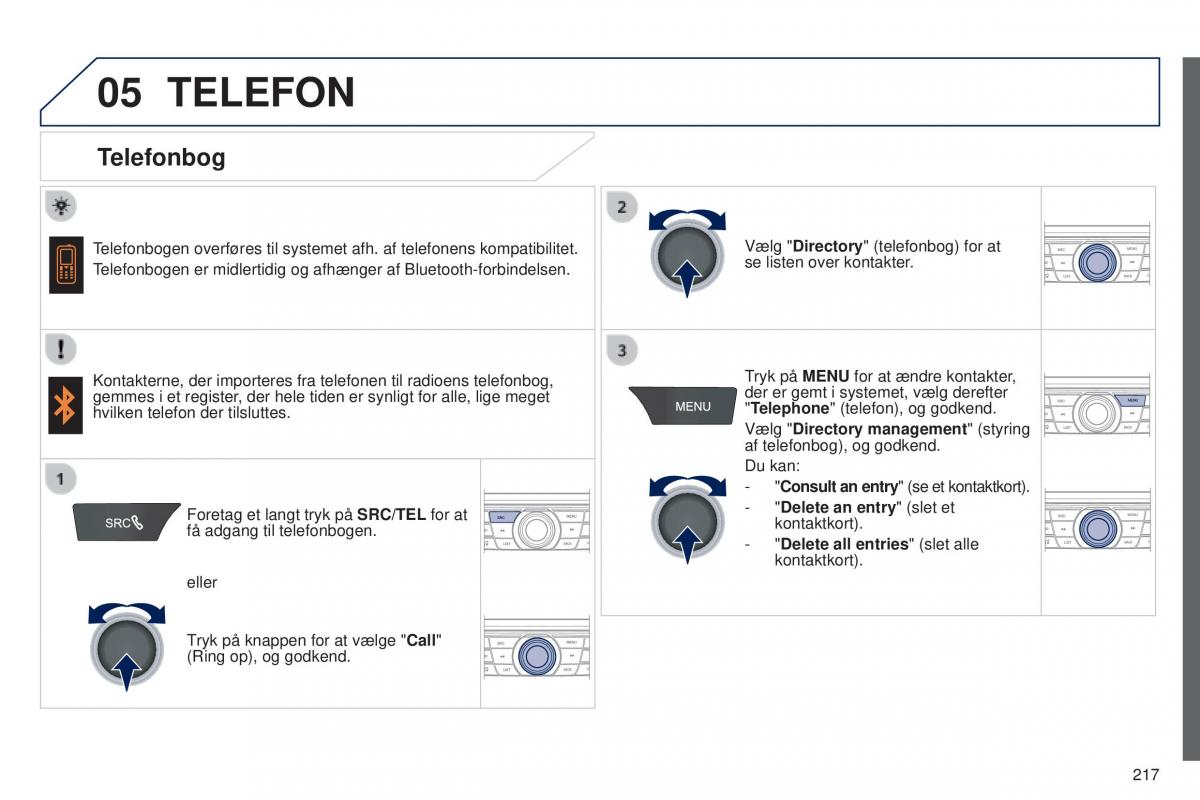 Peugeot 301 Bilens instruktionsbog / page 219