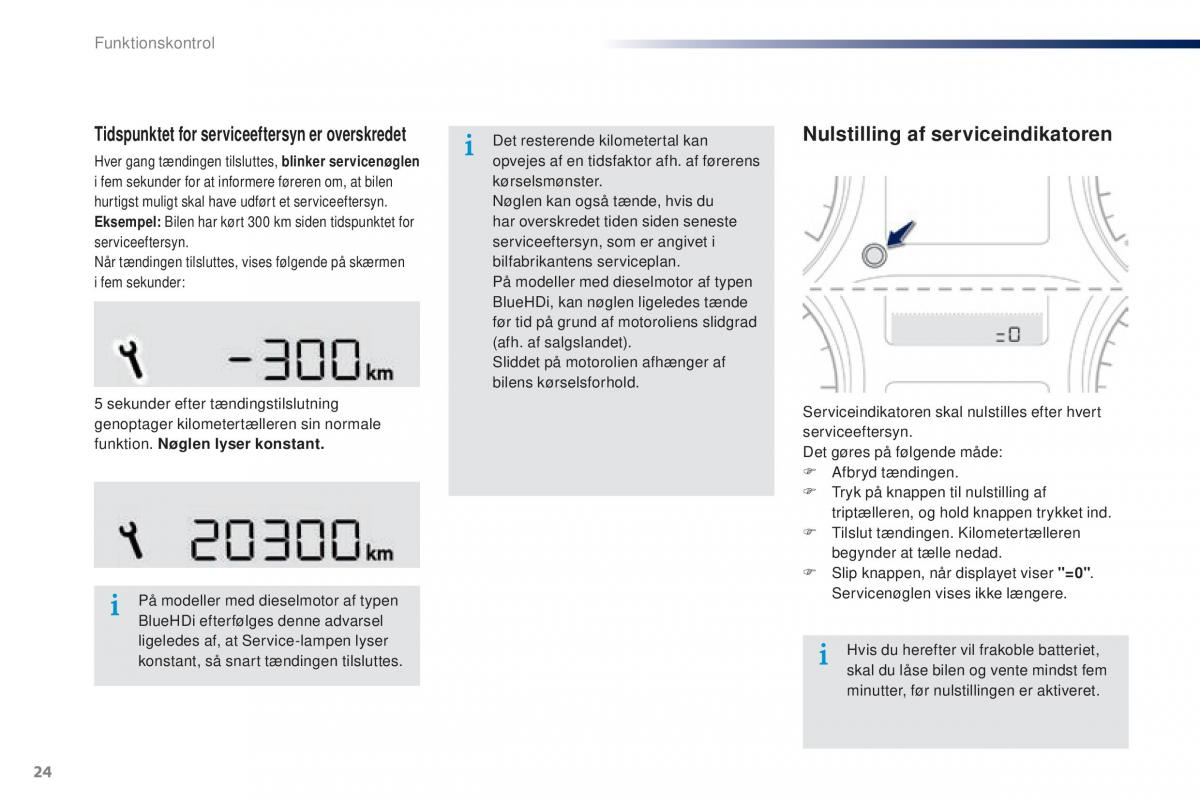 Peugeot 301 Bilens instruktionsbog / page 26