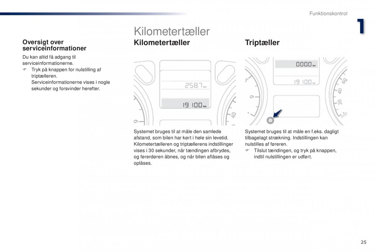 Peugeot 301 Bilens instruktionsbog / page 27