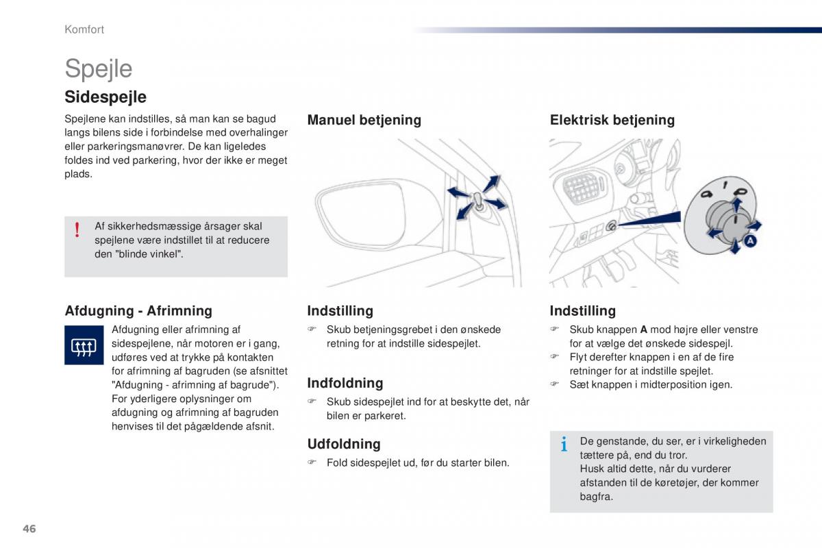 Peugeot 301 Bilens instruktionsbog / page 48