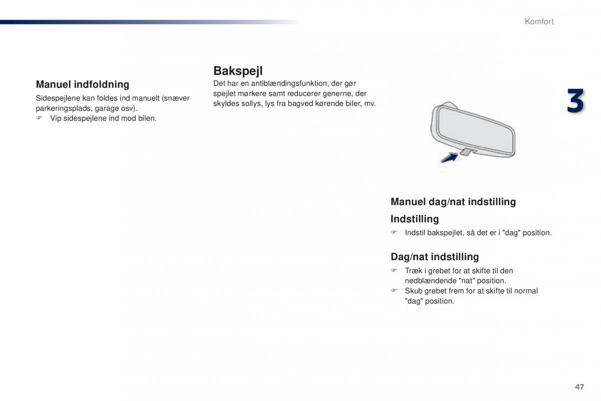 Peugeot 301 Bilens instruktionsbog / page 49