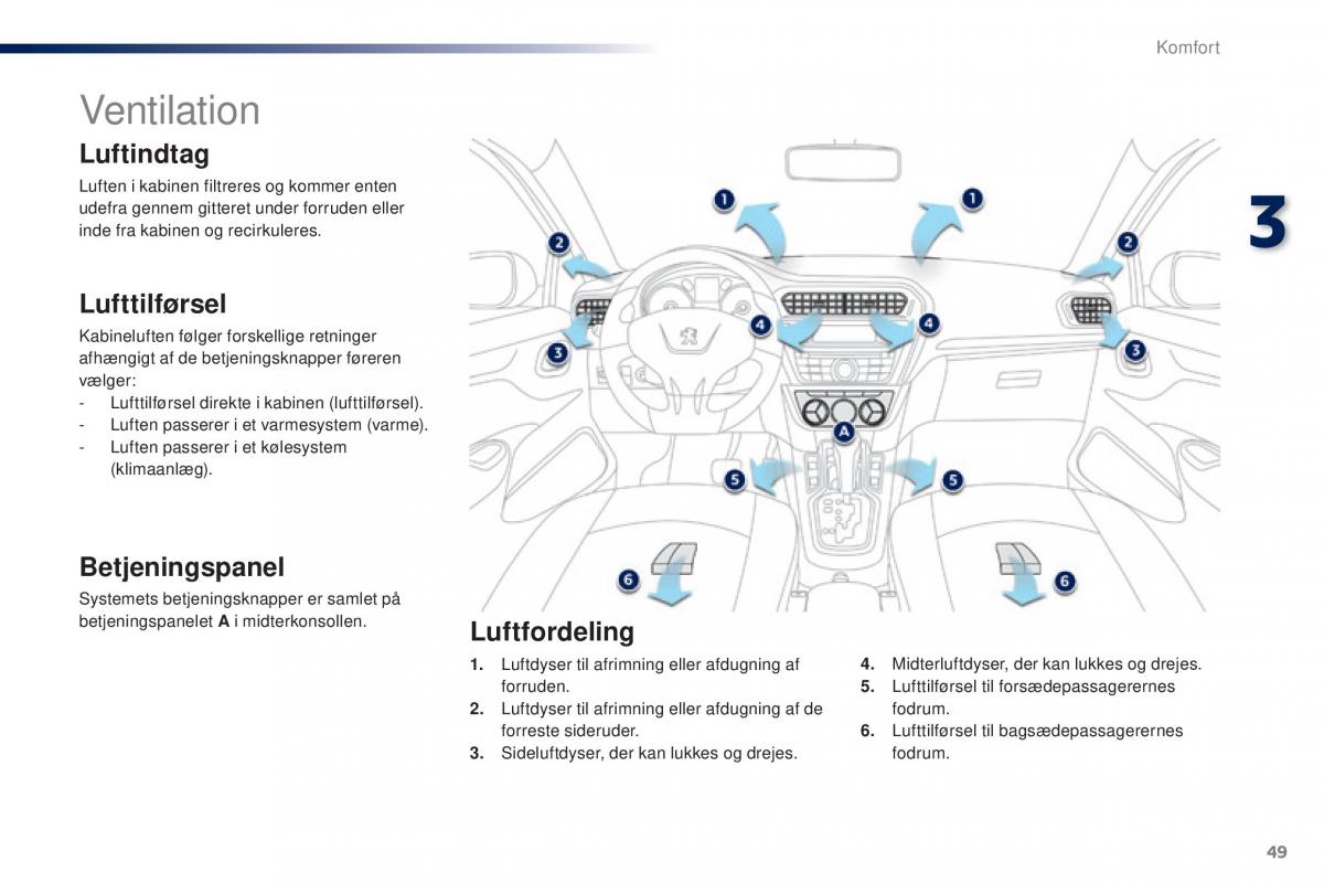 Peugeot 301 Bilens instruktionsbog / page 51