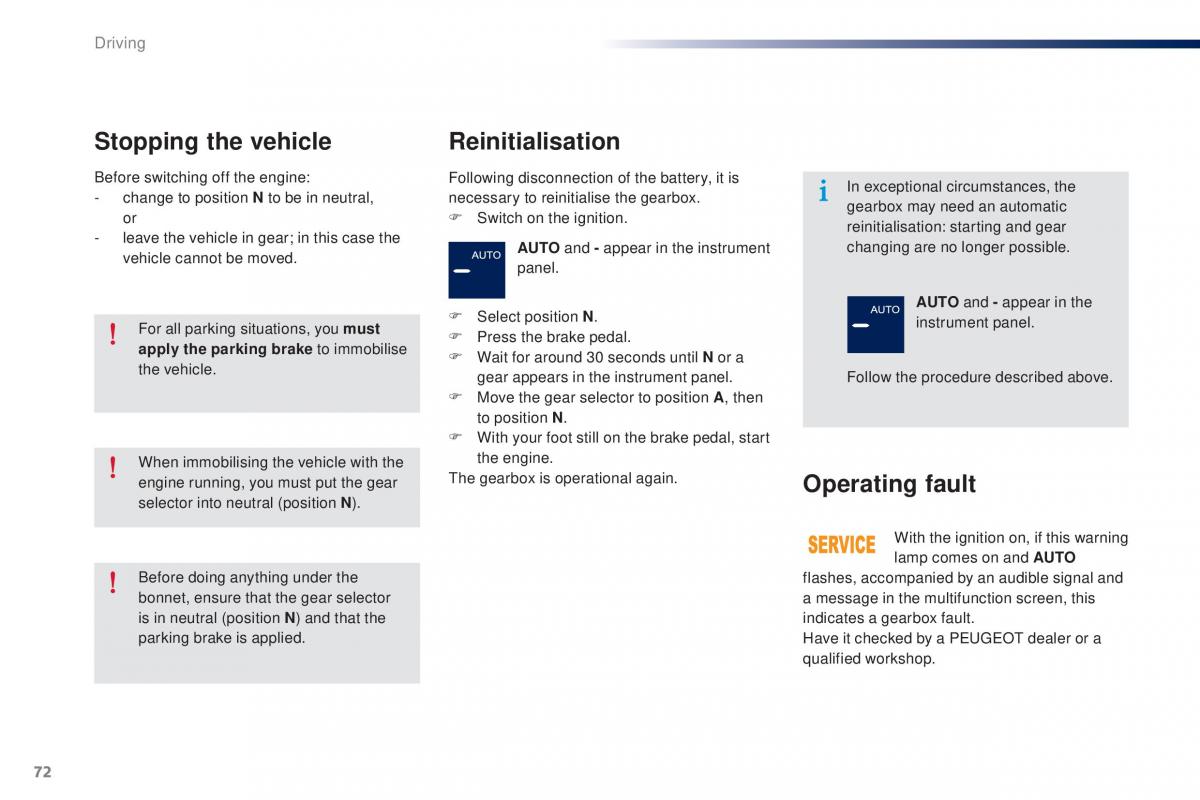 Peugeot 301 owners manual / page 74